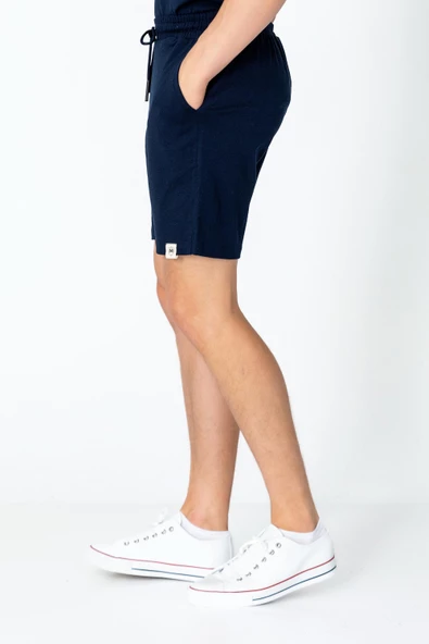 Erkek Fit Kalın Penye Rahat Sade Klasik Şort - 8