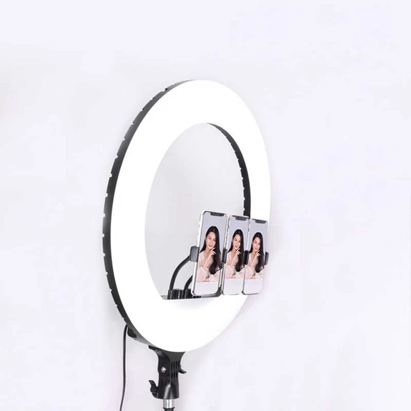 Ring Light Youtuber Tictok Makyaj Işıklı Telefon Tutucu 54cm Foldable + 2.2m Tripod