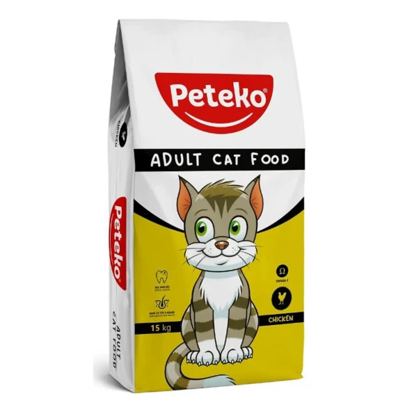 Peteko Tavuklu Yetişkin Kedi Maması 15 Kg