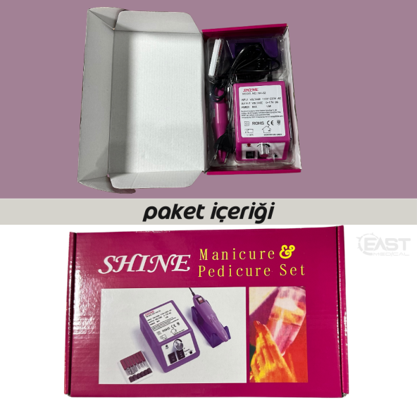 Protez Tırnak Freze Makinesi Manikür Pedikür Tırnak Törpü Cihazı - 5