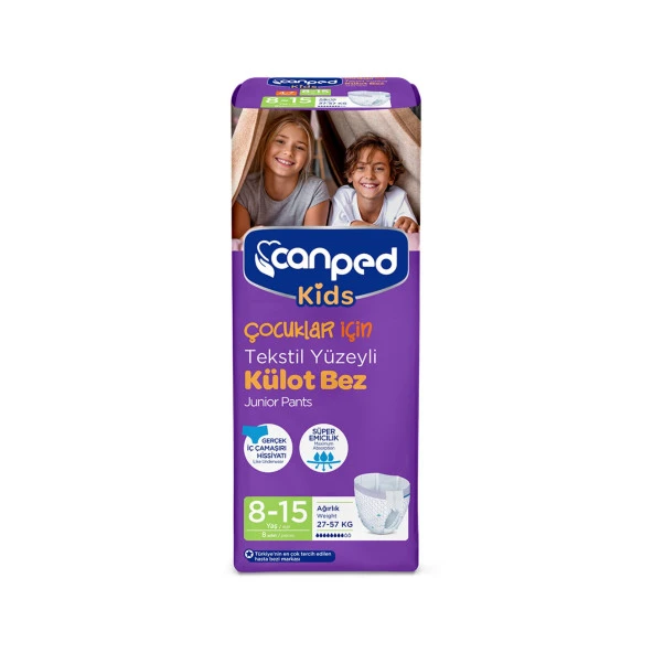 Canped Kids Külot Bez 8-15 Yaş 8x2 16 Adet