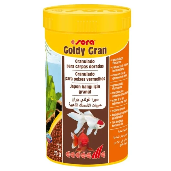 Sera Goldy Gran Granül Japon Balığı Yemi 250ml 70gr