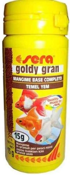 Sera Goldy Gran Granül Japon balığı Yemi 50ml 15gr