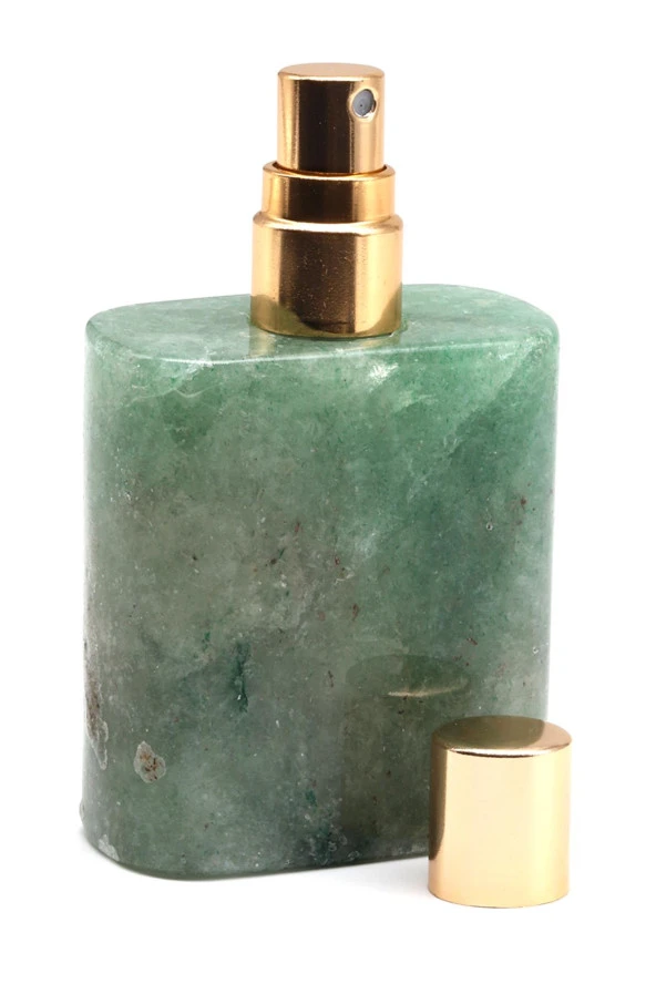 Green Kuvars Doğal Taş Parfüm Şişesi