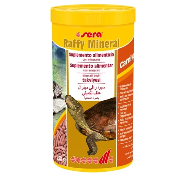 Sera Raffy Mineral Su Kaplumbağası Yemi 1000ml 250gr