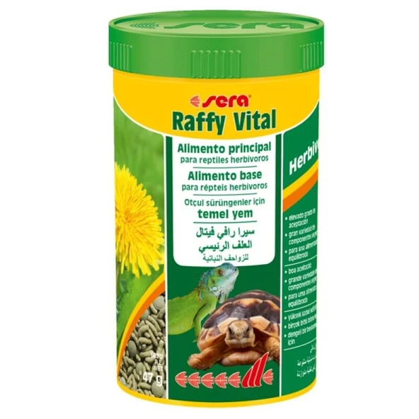Sera Raffy Vital Kara Kaplumbağası Yemi 250ml 47gr
