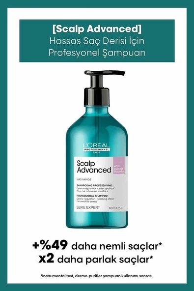 Serie Expert Scalp Advanced Hassas Saç Derisi Için Profesyonel Şampuan 500 ml