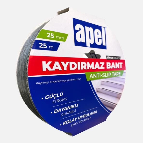 Kaydırmaz Bant 25mm X 25m Siyah