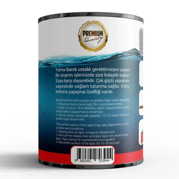 Su sızıntısı Yama Bandı Kutulu 72mm x 1,2mt - Çamur Bant - Resim 2