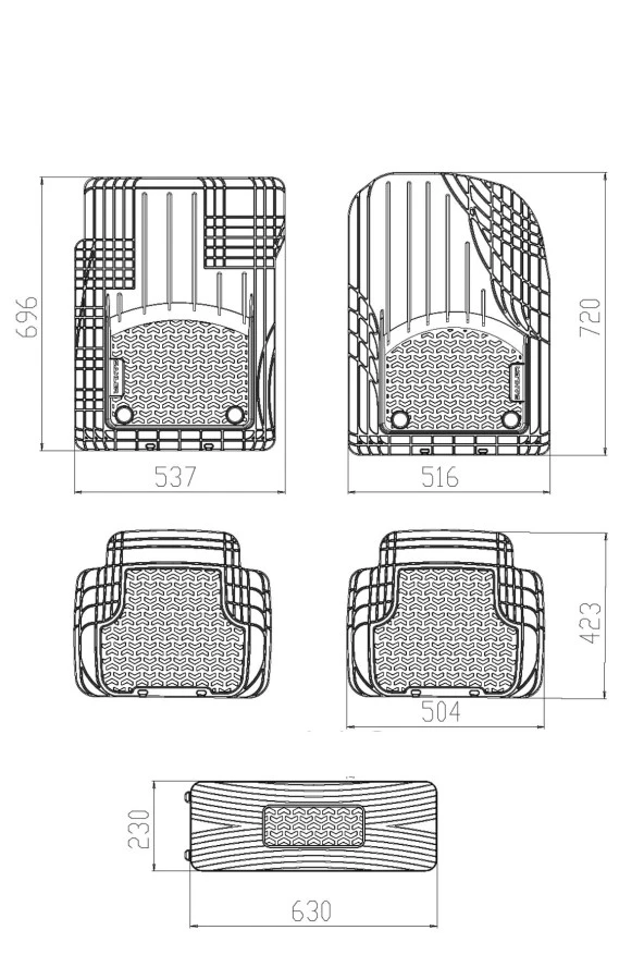 Sahler Unıversal TPE Oto Paspas Smartfıt - Resim 3