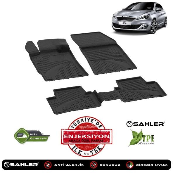 Peugeot 308 2022+ Uyumlu SAHLER 4.5D OTO PASPAS