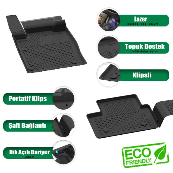 NİSSAN JUKE 2020+ Uyumlu SAHLER 4.5D OTO PASPAS - Resim 2