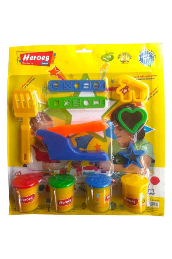 Hayal Gücüne Renk Kat: Kalıplarıyla 4 Renkli Oyun Hamur Seti - 2