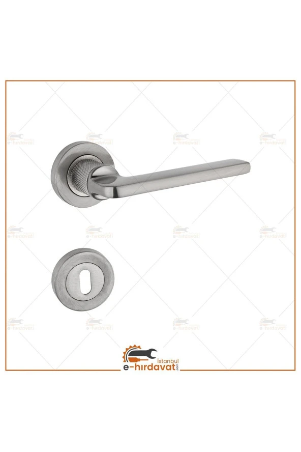 Zeus İnox Nikel Rozetli Oda Kapı Kolu Koldoor 5 Takım - Resim 2