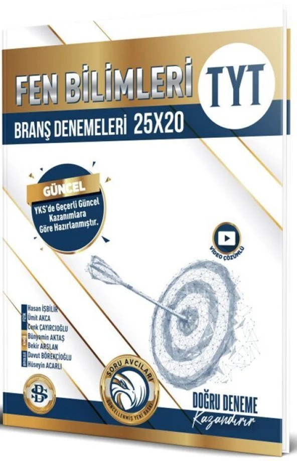 BİLGİ SARMAL YAYINLARI TYT 25 Lİ FEN BİLİMLERİ DENEME 2023-2024