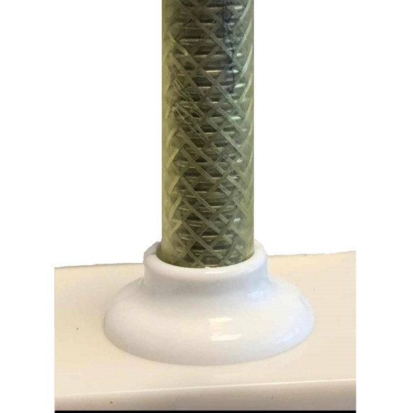 Doğalgaz ocak flex hortumu rozeti mermer üstü delik tapa yüzük beyaz - 5