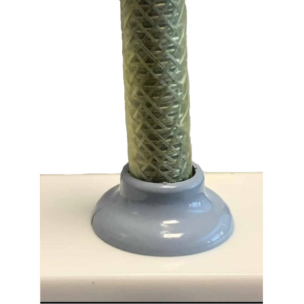 Doğalgaz ocak flex hortumu rozeti mermer üstü delik tapa yüzük gri - 5