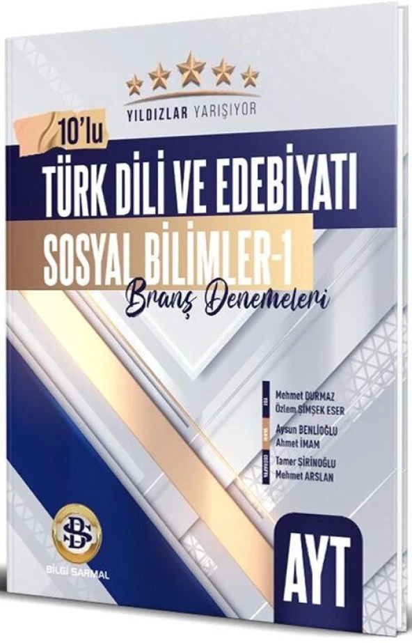 BİLGİ SARMAL YAYINLARI YILDIZLAR YARIŞIYOR YKS AYT EDEBİYAT SOSYAL BİLİMLER 1 DENEME 2024