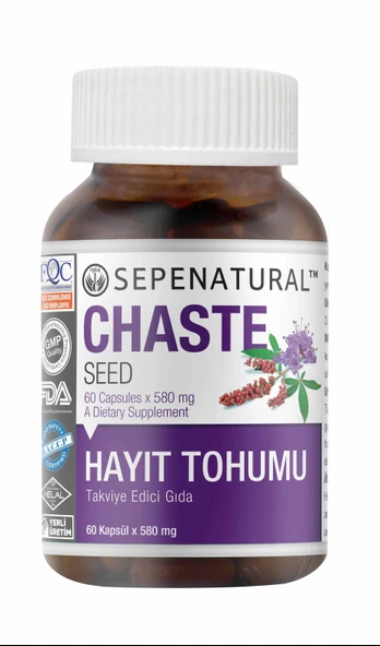 Sepe Natural Hayıt  60 Kapsül 580 mg Chaste Seed Bayanlara Hayıt Kapsül