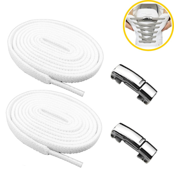 Yeni Nesil, Metal, Mıknatıslı Akıllı Elastik Bağcık, Kilitle-Bırak Ayakkabı Bağcığı, 1 Çift - 8