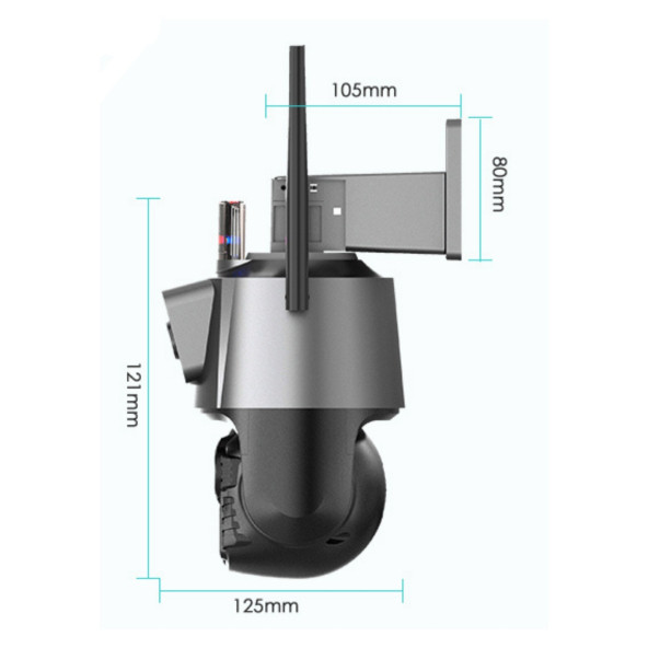 HEİMAN HM-42 3MP 8X Zoom Wifi Onvif 2 Kameralı Dış Mekan PTZ Kamera - 2