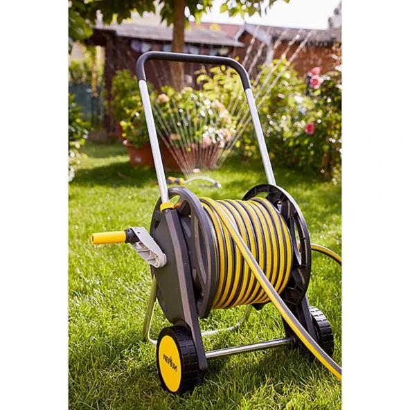 Hortum Arabası Seti 20 Metre Hortum ve Hortum Başlığı ile - Resim 2