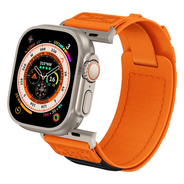 Vendas Apple Watch Ultra 49mm Zore KRD-99 Hasır Kordon - 6