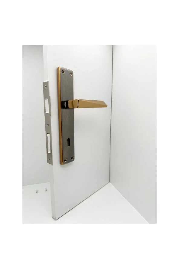 Piramit Albirifin Saten Lüx Kare Aynalı Oda Kapı Kolu 2 Takım - 2