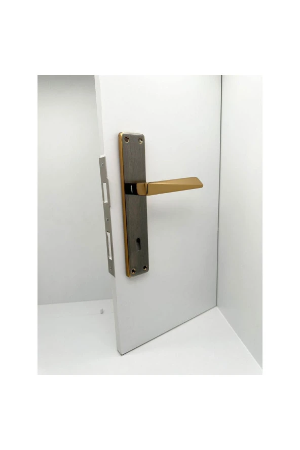 Piramit Albirifin Saten Lüx Kare Aynalı Oda Kapı Kolu 2 Takım - 3