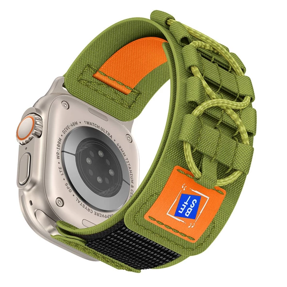 Vendas Apple Watch 7 45mm Zore KRD-99 Hasır Kordon - Resim 12