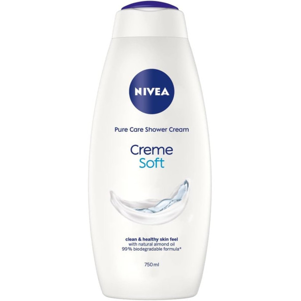 Nivea Creme Soft Kremsi Dokunuş Banyo Ve Duş Jeli 750Ml Eşsiz Nivea Kokusu Ekonomik Boy