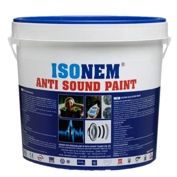 İsonem Anti Sound Paint Ses Yalıtım Boyası 10 Lt Beyaz