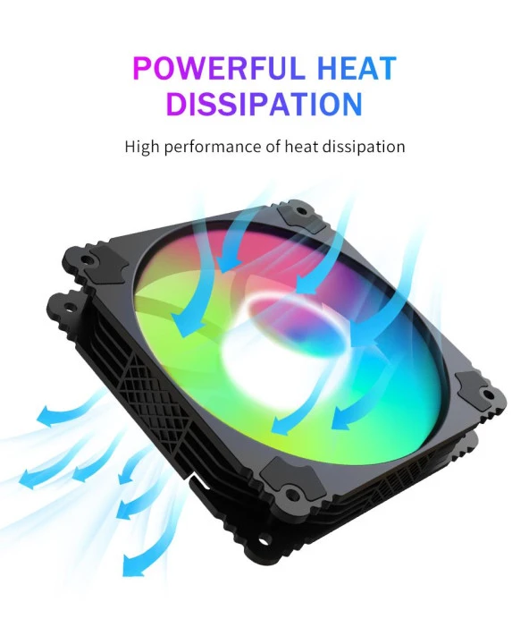 SNT  Energy YH-K-A-5VARGB 120 Mm. Argb Yüksek Performans Düşük Gürültü Kasa Fanı - 5