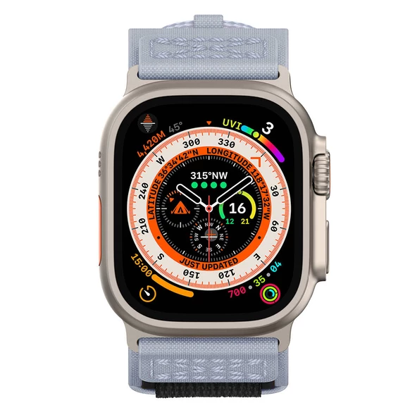 Vendas Apple Watch 44mm Zore KRD-99 Hasır Kordon - 9