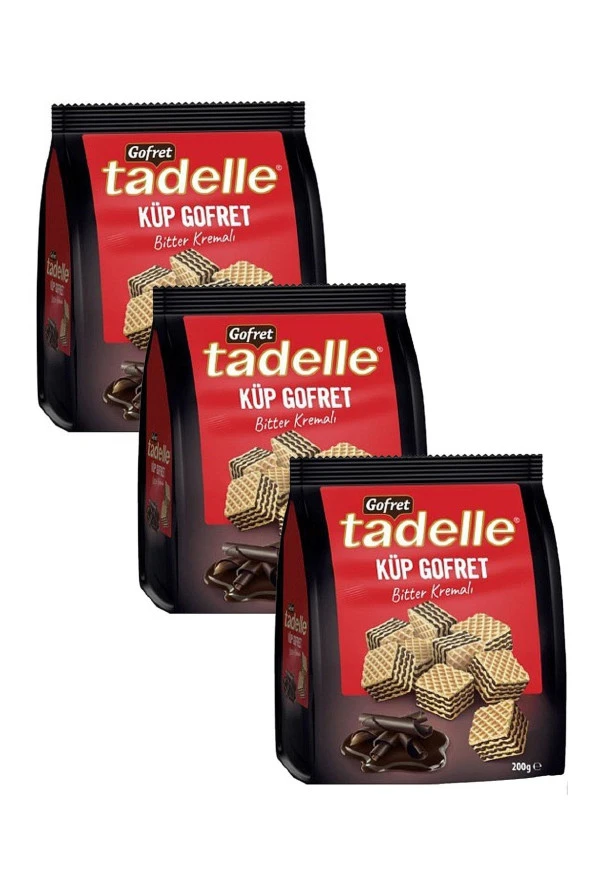 Tadelle Küp Gofret 200 Gr Bitter X 3 Adet ürün görseli