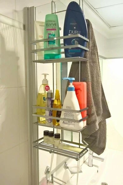 EKSTRA GÜÇLÜ ÖZEL KROM KAPLAMA DUŞAKABİN RAFI LM580 - 3