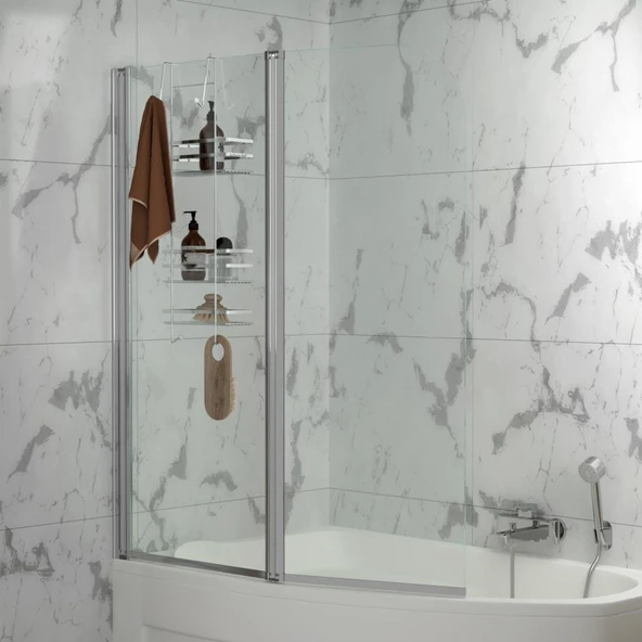 EKSTRA GÜÇLÜ ÖZEL KROM KAPLAMA DUŞAKABİN RAFI LM580 - 6