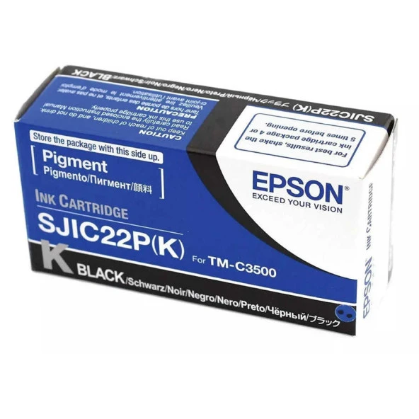 HPZR Epson SJIC22-C33S020601 Siyah Orjinal Kartuş
