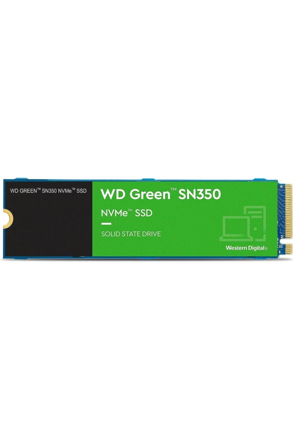 Green SN350 WDS500G2G0C 500GB 2400/1500MB/s NVMe M.2 SSD Disk