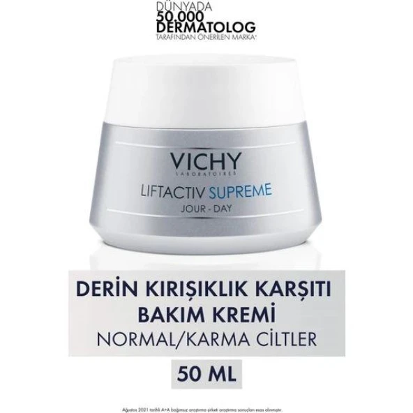 Vichy Liftactiv Supreme PNM Normal Karma Ciltler için Gündüz Bakım Kremi 50 Ml - SKT:04/2026