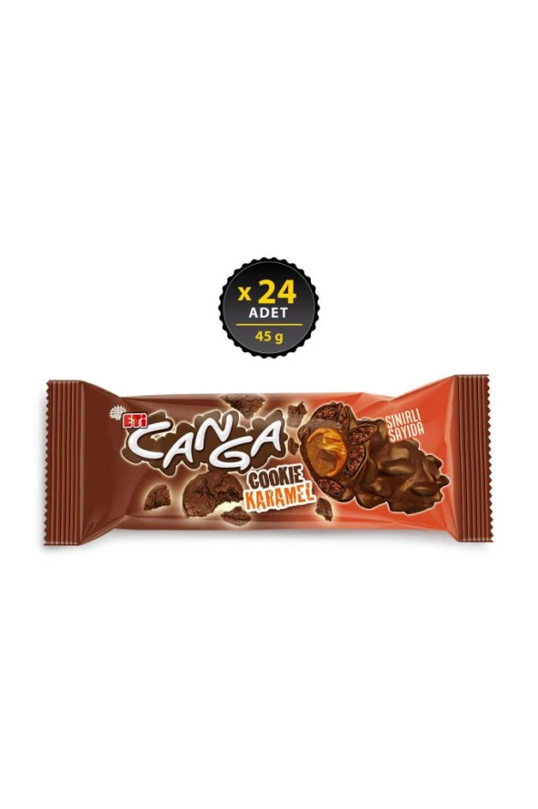 Canga Cookie Karamel 45 g X 24 Adet
