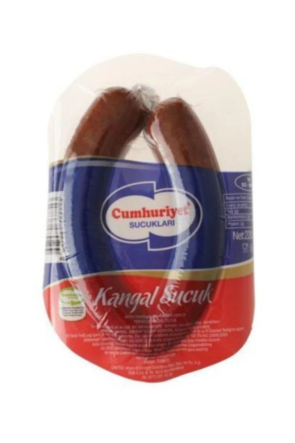 CUMHURİYET SUCUKLARI Vakumlu Kangal Dana Sucuk 220 Gr