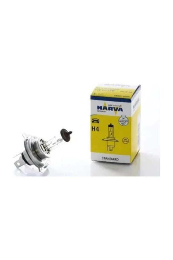 NARVA Ön Far Ampülü 12V 60/55W 3 Fişli H4 Tipi Civalı Orjinal Ürün