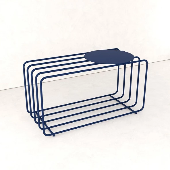 Oturaklı Ayakkabılık Metal Ayakkabılık Kapı Önü Ayakkabılık - 2