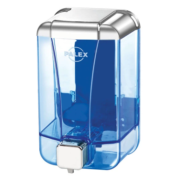 Palex Sıvı Sabun Dispanseri 500 CC Şeffaf-Krom (3 Adet)