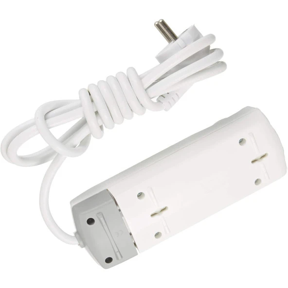 Çoçuk Korumalı Kablolu 3'lü Topraklı Grup Priz Çoğaltıcı 3 Metre Çoklu Uzatma Kablosu Anahtarsız - Resim 5