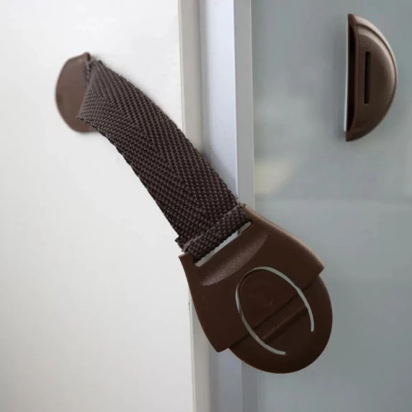 Kapı Dolap Çekmece için Çocuk Güvenlik Kilidi Kahve - 2