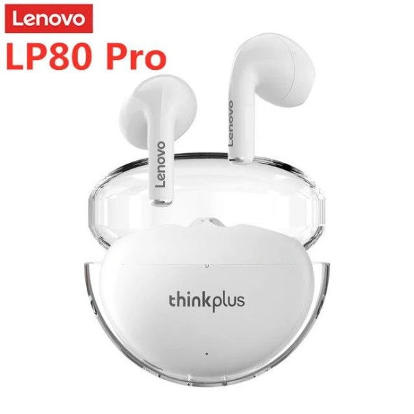 Lenovo LP80PRO Bluetooth 5.3 Kablosuz Kulaklık TWS Beyaz