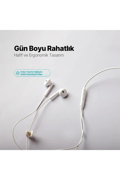 Ttec Rio 2 Usb-C Stereo Mikrofonlu Kulakiçi Kulaklık Beyaz - 5