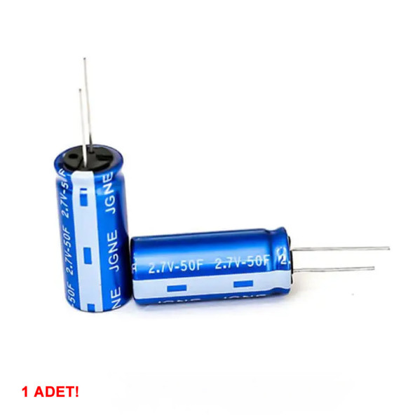 50F 2.7V Süpercap 10x25mm DIP Süper Kapasitör Enerji Depolama Güneş Rüzgar Akü Batarya Güç - 5